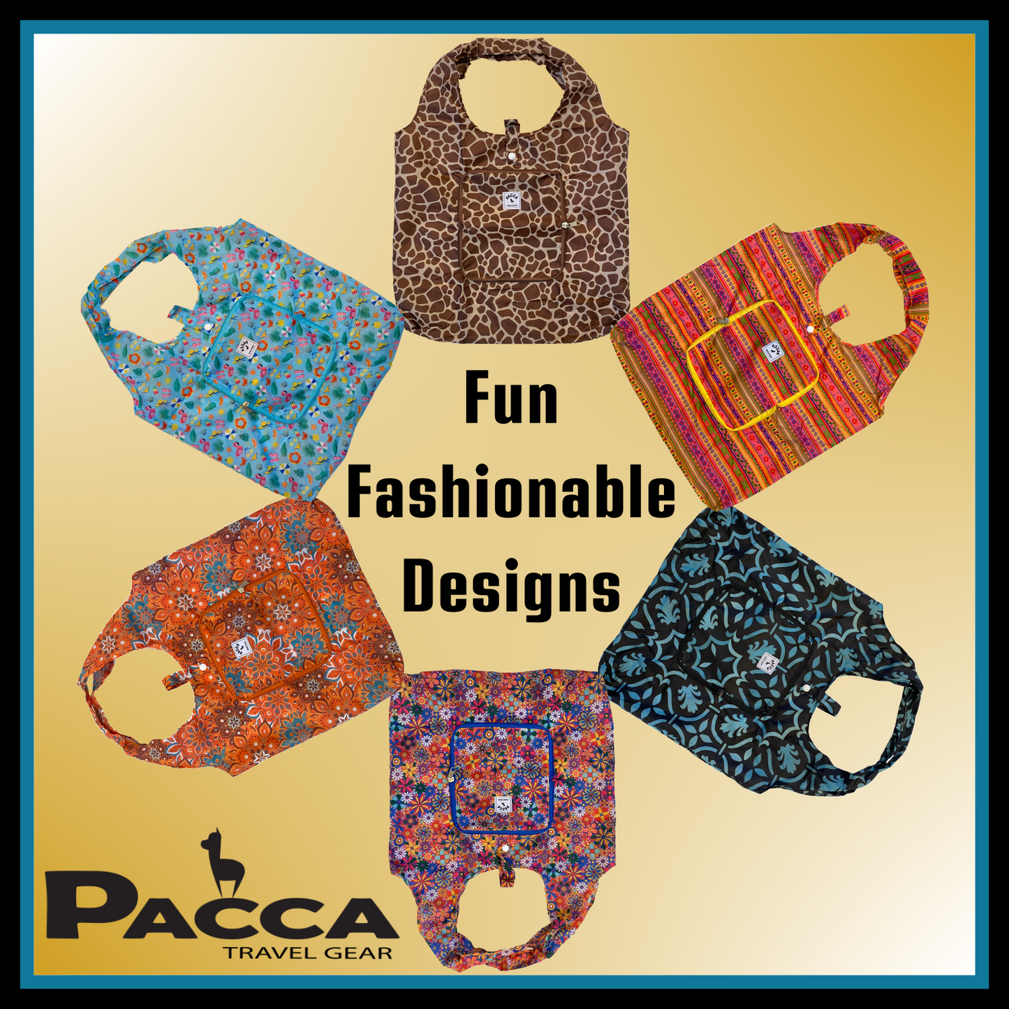 Packable Travel Tote Bag